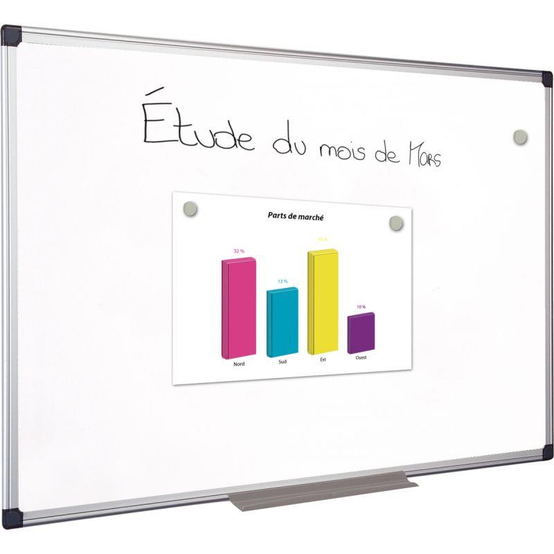 Tableau blanc tôle laquée 150x100cm