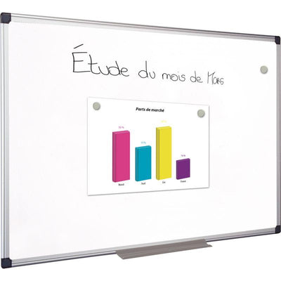 Tableau blanc tôle laquée 150x100cm